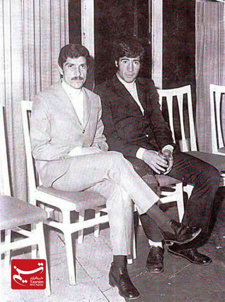 عکس قدیمی از مرحوم ناصرحجازی و منصور پورحیدری