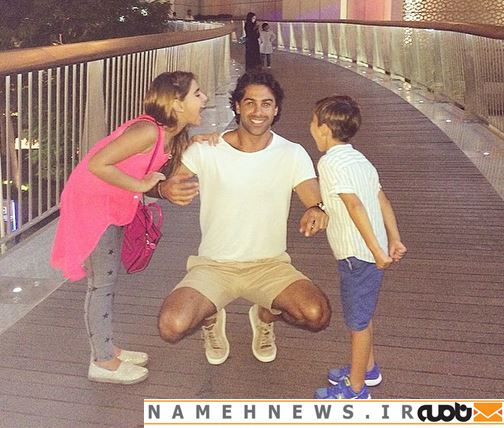 جدیدترین عکس فرهاد مجیدی و فرزندانش