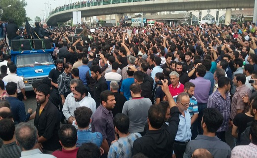 گزارش تصویری از مراسم تدفین هادی نوروزی در بابل