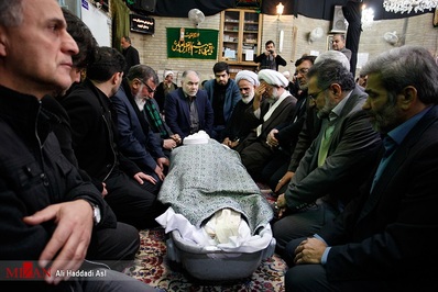 مراسم تشییع جنازه حجت الاسلام شجونی