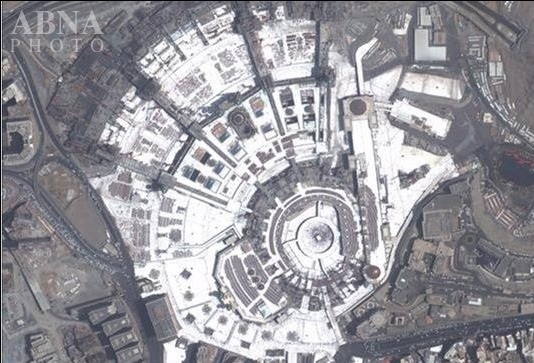 جدیدترین تصویر ماهواره ای از مسجد الحرام/عکس