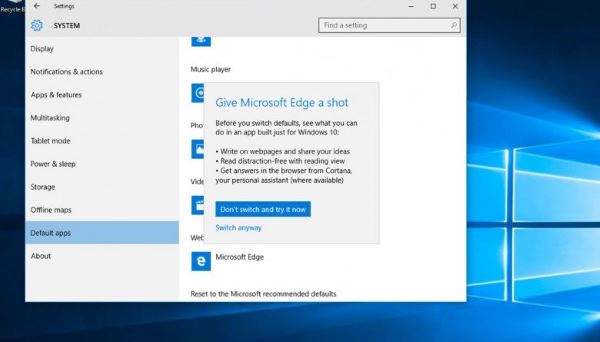 مایکروسافت در بیلد جدید ویندوز ۱۰: مرورگر اج را نیز امتحان کنید