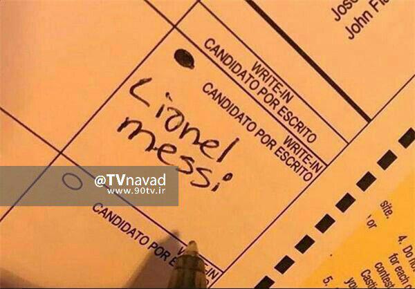 رای متفاوت یک شهروند آمریکایی/عکس