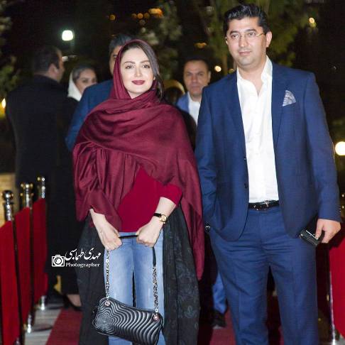 شیلا خداداد و همسرش در افتتاحیه آمفی کافه مجید مظفری