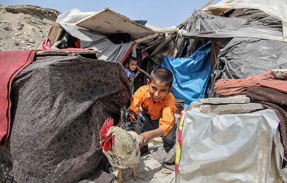 تصاویر : خانواده بی‌خانمان در حاشیه تهران