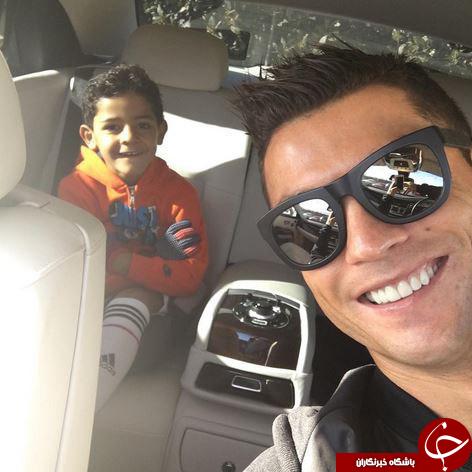 رونالدو با پسرش