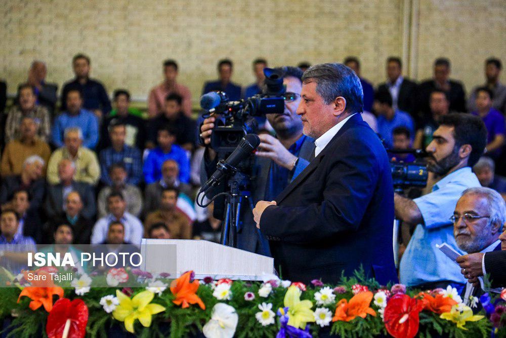 محسن هاشمی در سفر روحانی به کرمان