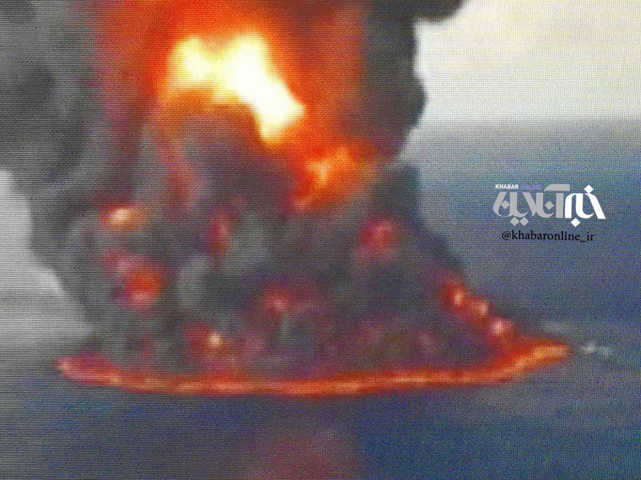 تصویری از انفجار نفتکش ایرانی در سانچی