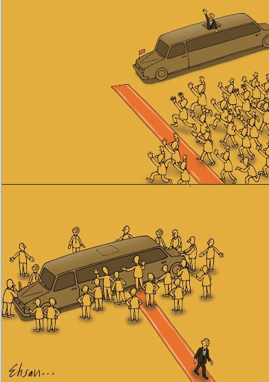 استقبال ویژه!/کاریکاتور