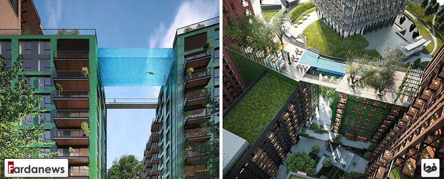 استخری بر فراز آسمان!/عکس