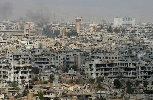 منظره محله جوبار دمشق که در دست شبه نظامیان گروه 