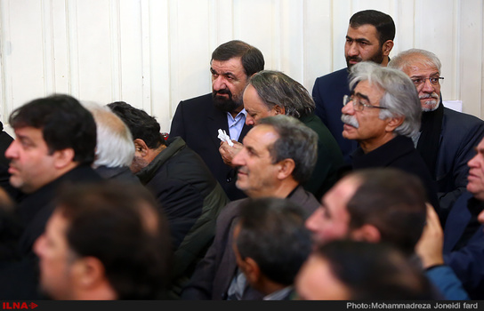 محسن رضایی در مراسم ختم موذن زاده/عکس