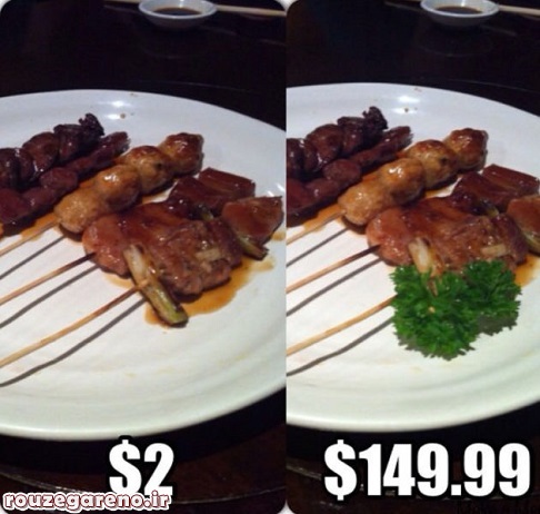 عکس: تفاوت اساسی غذای ارزان و بسیارگران