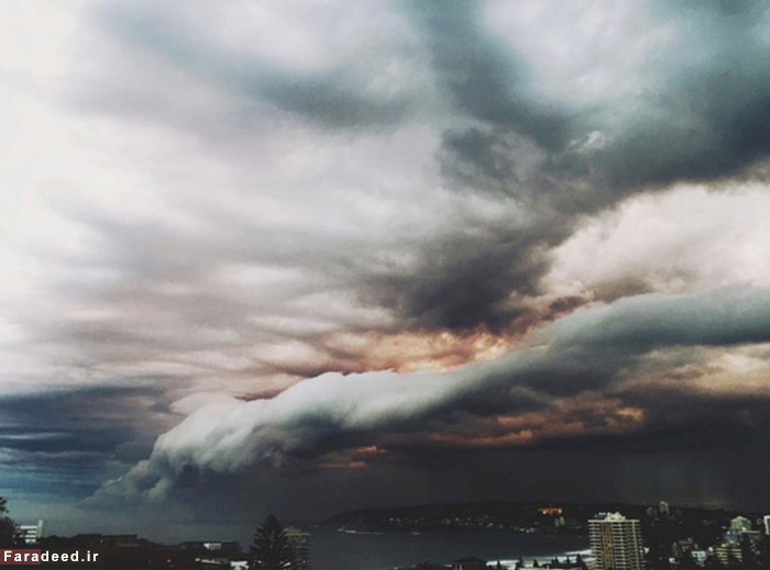 (تصاویر) پدیده نادر در آسمان سیدنی