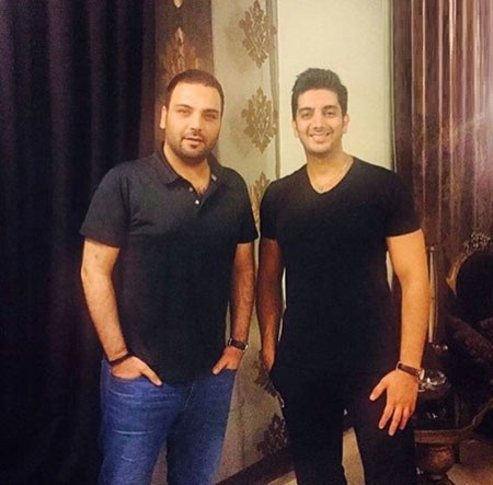 تیپ متفاوت احسان علیخانی درکنار فرزاد فرزین/عکس