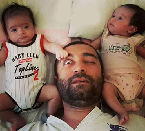 تصویر دیدنی از دوقلوهای مجید صالحی