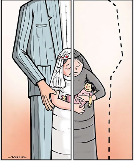 هشدار برای کودکان بیوه!/ کاریکاتور