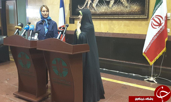 همسر سابق اولاند در تهران/عکس