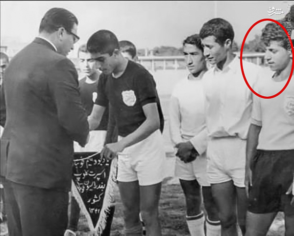 علی پروین در ایام جوانی/ عکس