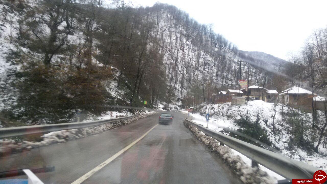 بارش برف در ماسوله + تصاویر