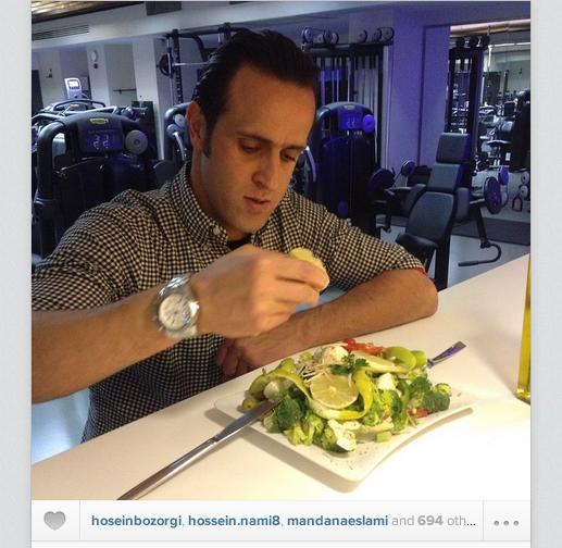 سلاد خوری علی کریمی /عکس