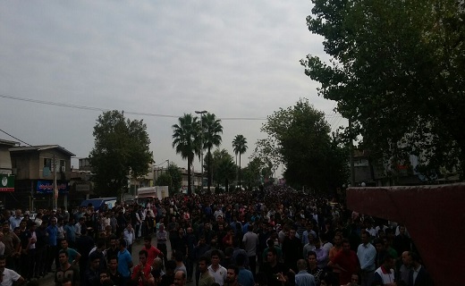 گزارش تصویری از مراسم تدفین هادی نوروزی در بابل