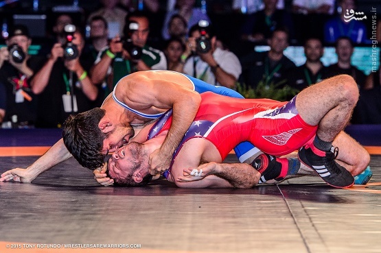 صحنه‌ای زیبا از دیدار ایران و آمریکا/عکس