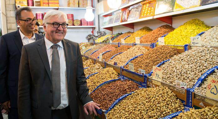 (تصاویر) اشتاین‌مایر در بازار تهران