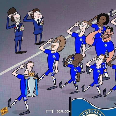 رژه قهرمانی آبی‌ها!/کاریکاتور