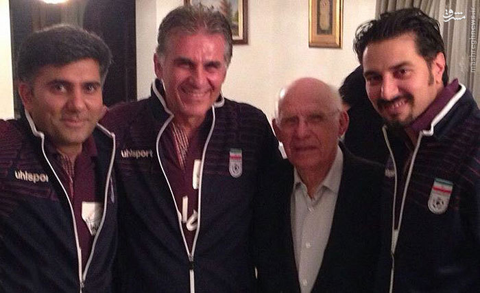 عکس/ پدر کی روش در اردوی تیم ملی