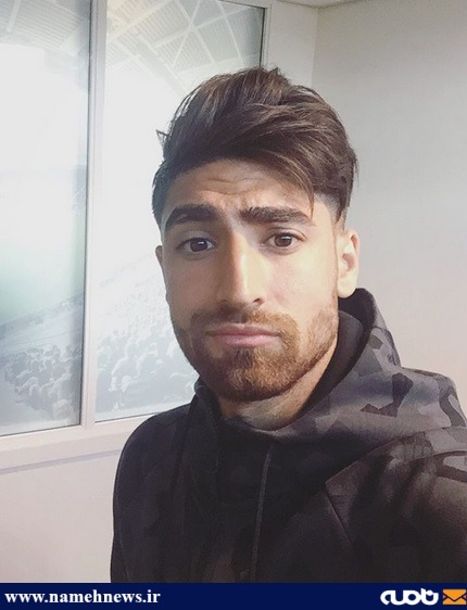 سلفی ستاره تیم ملی فوتبال/عکس