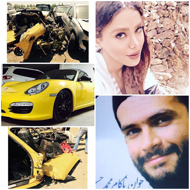 مرگ خانم جوانی که راننده پورشه قدیمی هوتن قلعه نویی بود + عکس