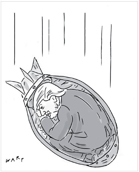 خطر ریزش ترامپ!/ کاریکاتور