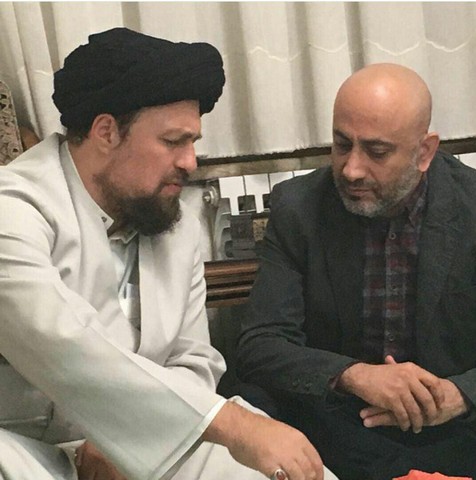 تصویری از دیدار عارف لرستانی و سید حسن خمینی
