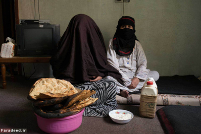 کمپ آوارگان جنگ در صنعا؛ این زن همسرش را در حملات هوایی ائتلاف در 