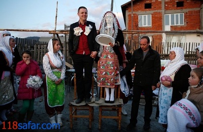 عروسی ساکنان مسلمان روستای ریبنوو در بلغارستان 