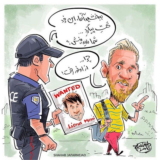 علت تغییر چهره مسی لو رفت!/ کاریکاتور