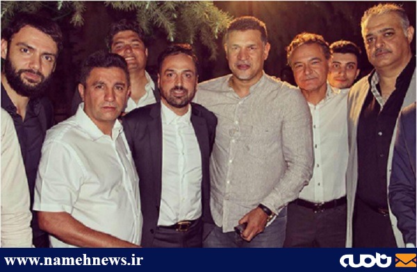 شهريار و ژنرال در ضيافت افطاري مالك باشگاه نساجي مازندران/ عکس