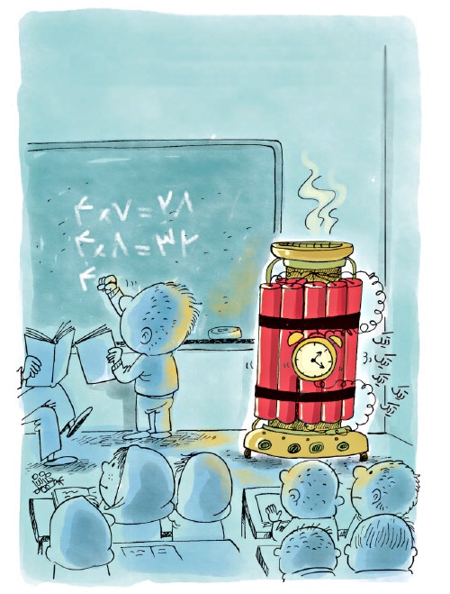 کاریکاتور/ 100هزار بمب ساعتی در مدارس کشور!