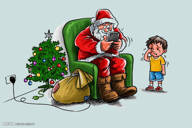 کاریکاتور/ بابانوئل امروزی!