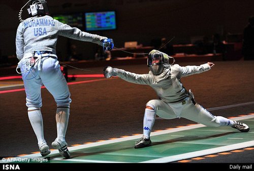 اولین شمشیرباز محجبه آمریکایی به المپیک می‌رود/عکس