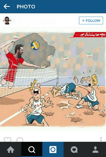 سوت طنزهای والیبالی در اینستاگرام زده شد + عکس (در حال کار)
