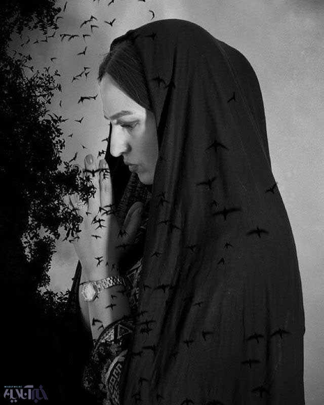 عکس متفاوتی از گلاره عباسی با چادر
