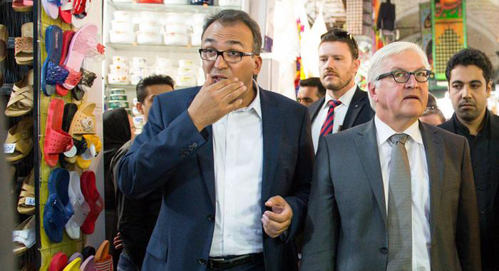 (تصاویر) اشتاین‌مایر در بازار تهران