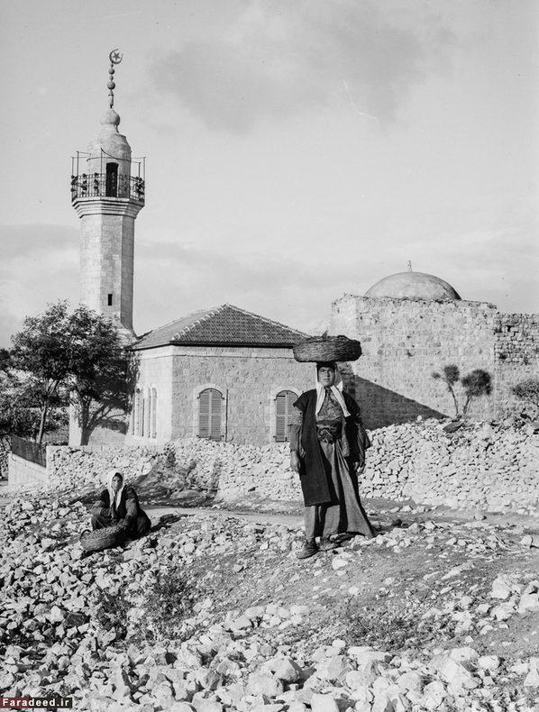 نمایی از راه منتهی به شهر بیت المقدس. سال 1900