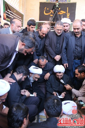 پیکر حجت الاسلام پور محمدی در رفسنجان تشییع و خاکسپاری شد 