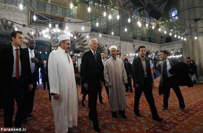 تصاویر/ جو بایدن و همسرش در مسجد