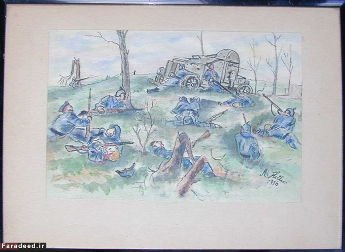 (تصاویر) نقاشی‌های آدلف هیتلر