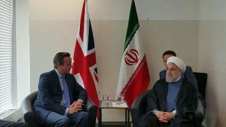 روحانی و کامرون دیدار کردند(عکس)