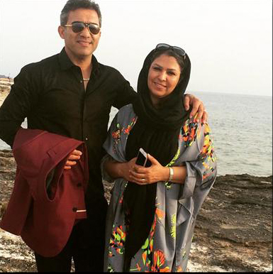 احمدرضا عابدزاده در کنار همسرش +عکس